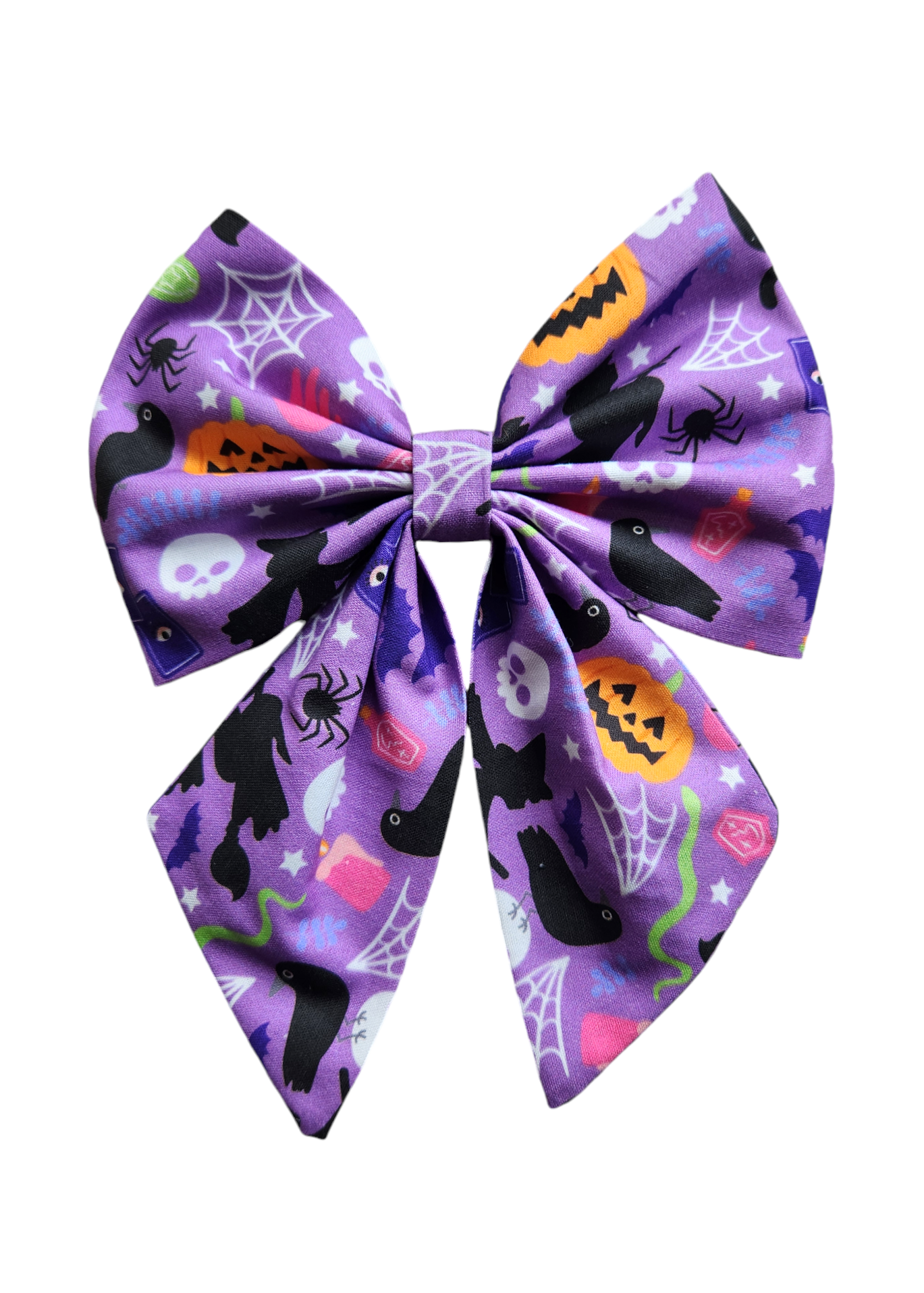 Purple Spooky Sailor Bow