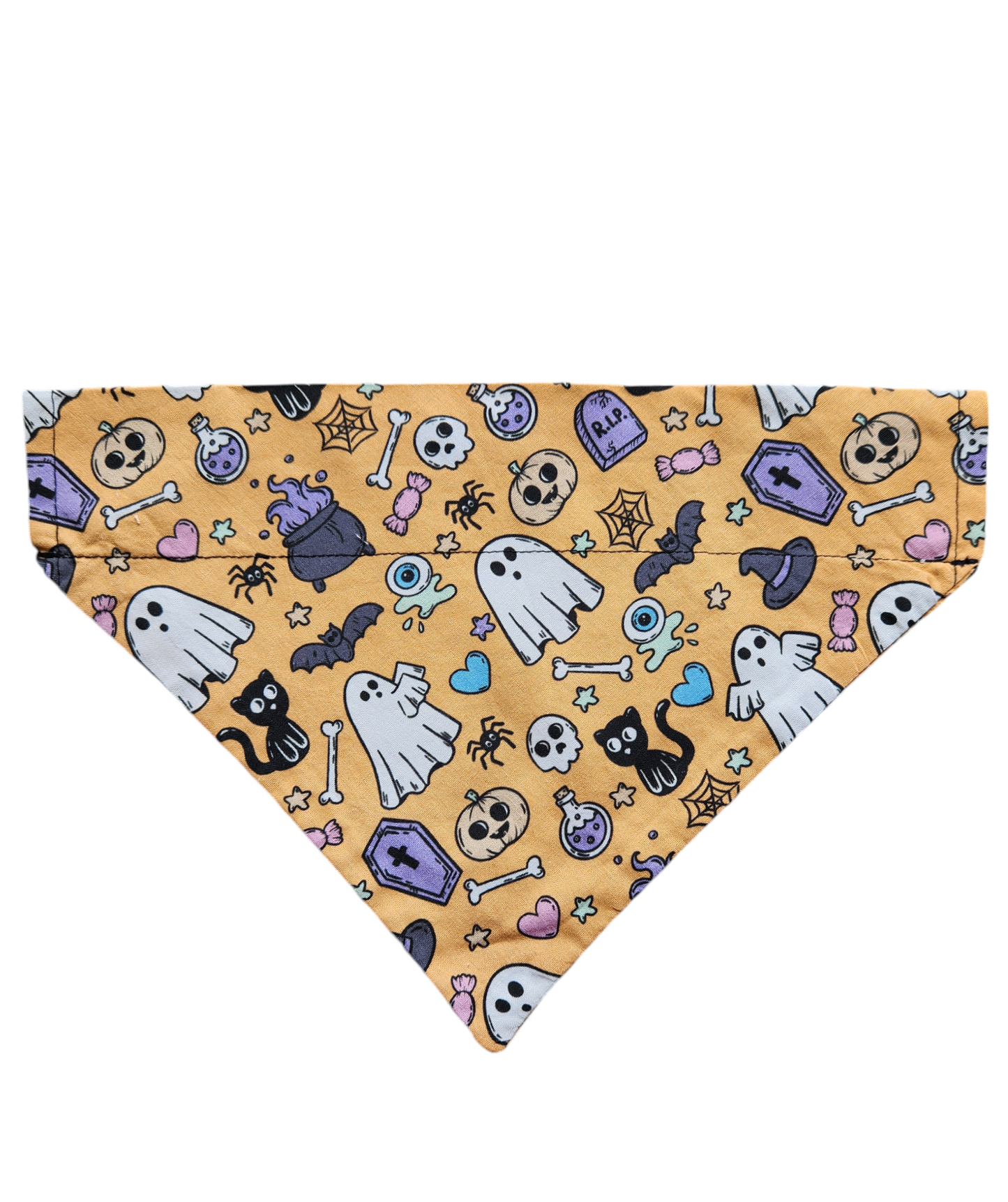 Light Orange Spooky Bandanna