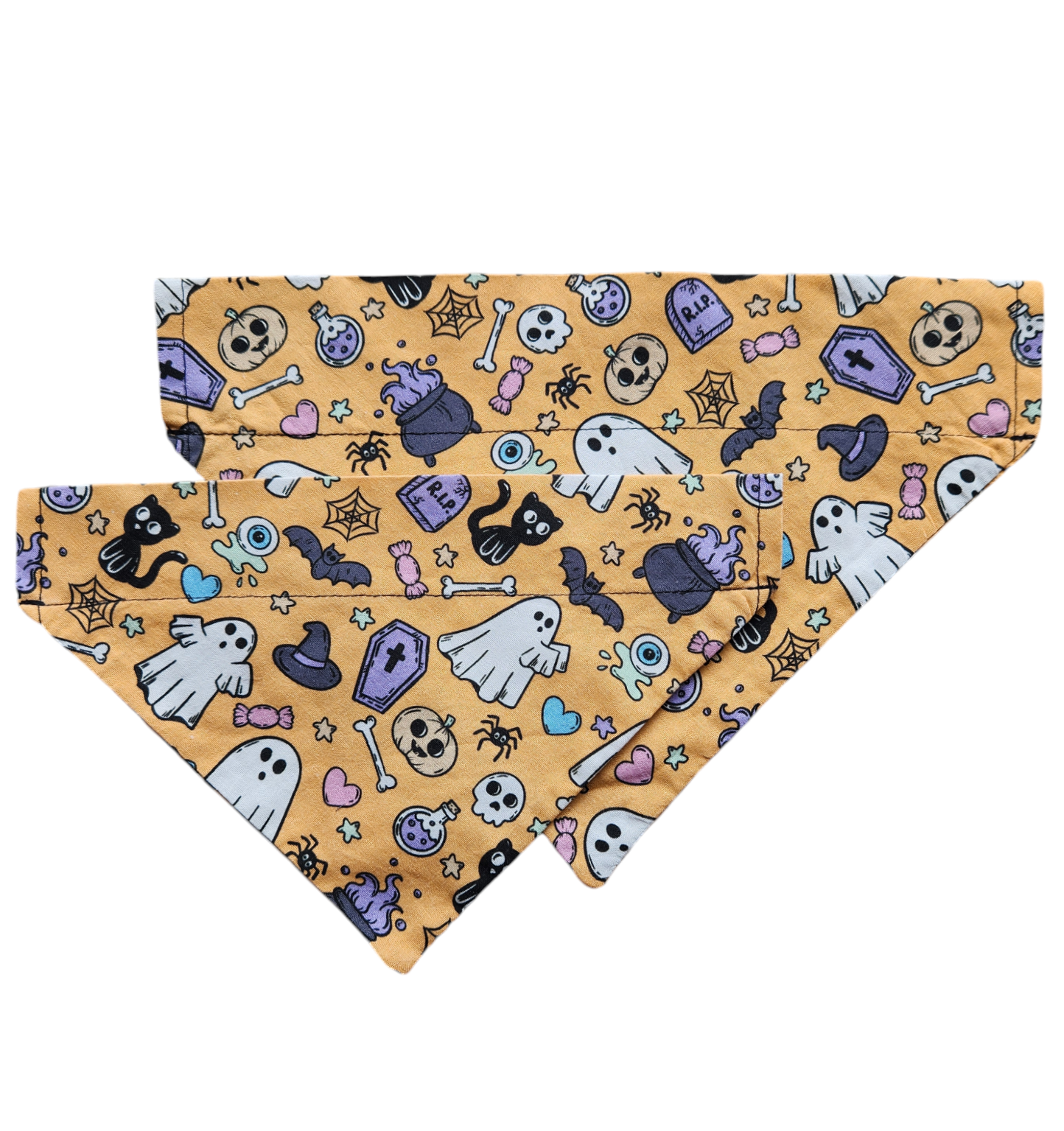 Light Orange Spooky Bandanna