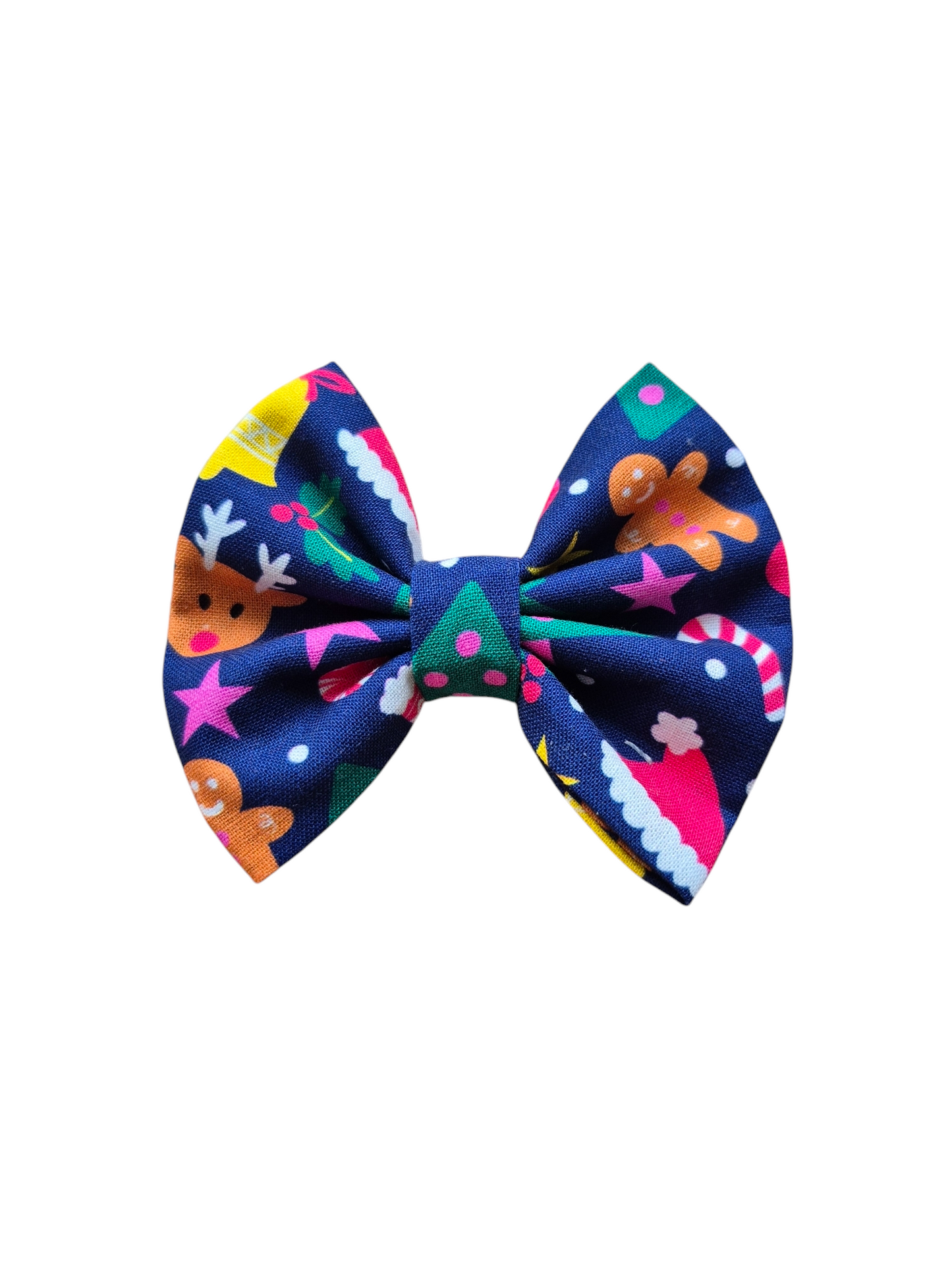 Navy Santa Goodies Bow