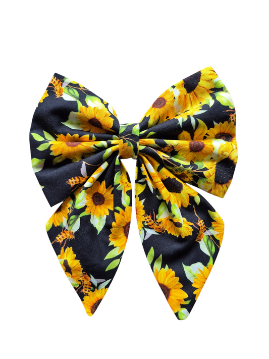 Sunflower Sailor Bow