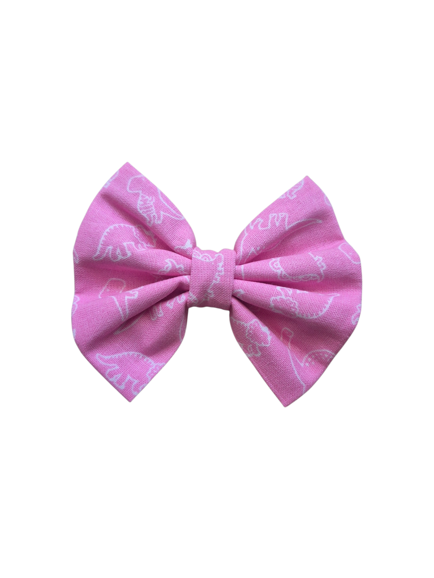 Pink Dino Bow