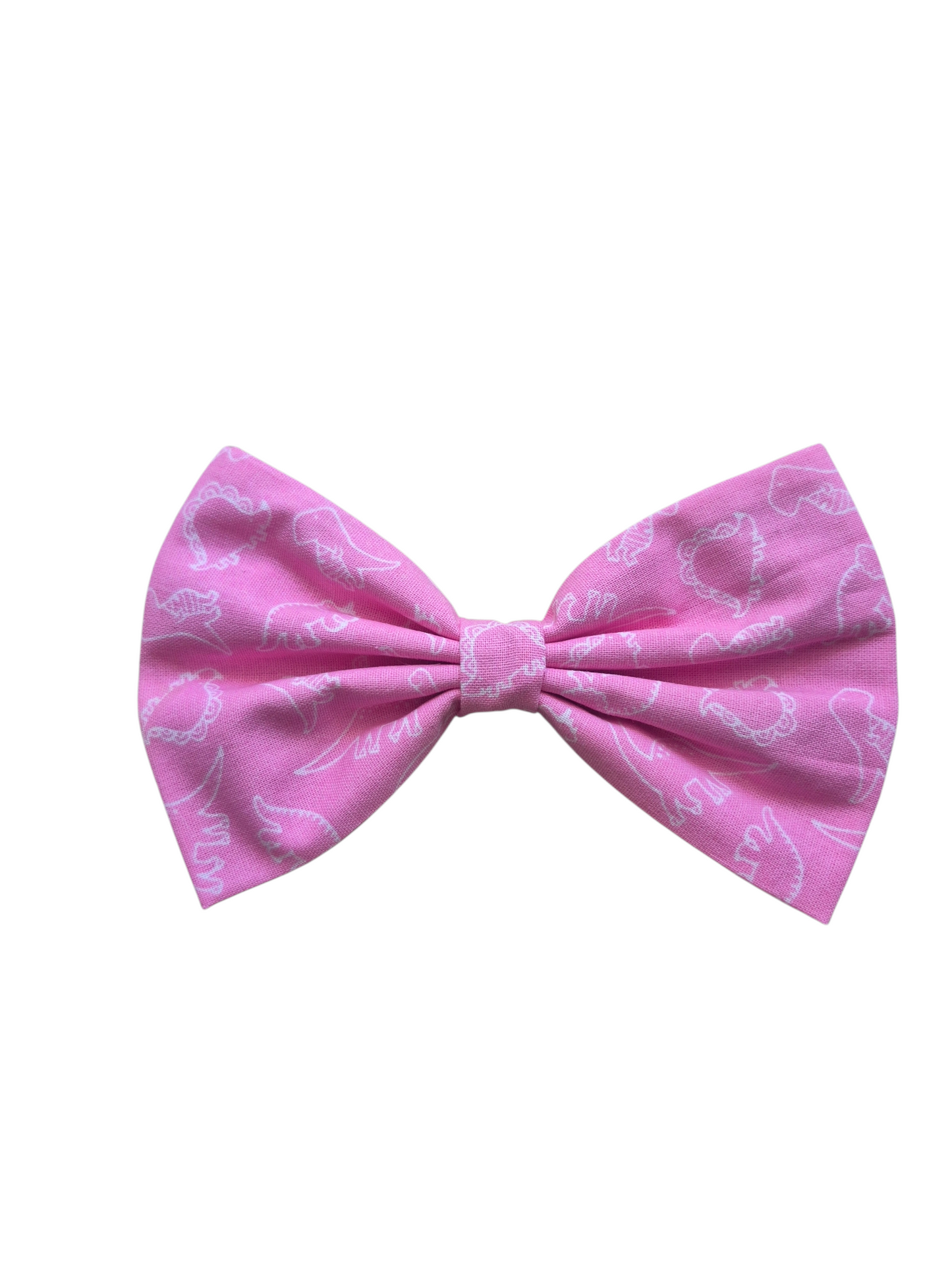 Pink Dino Bow