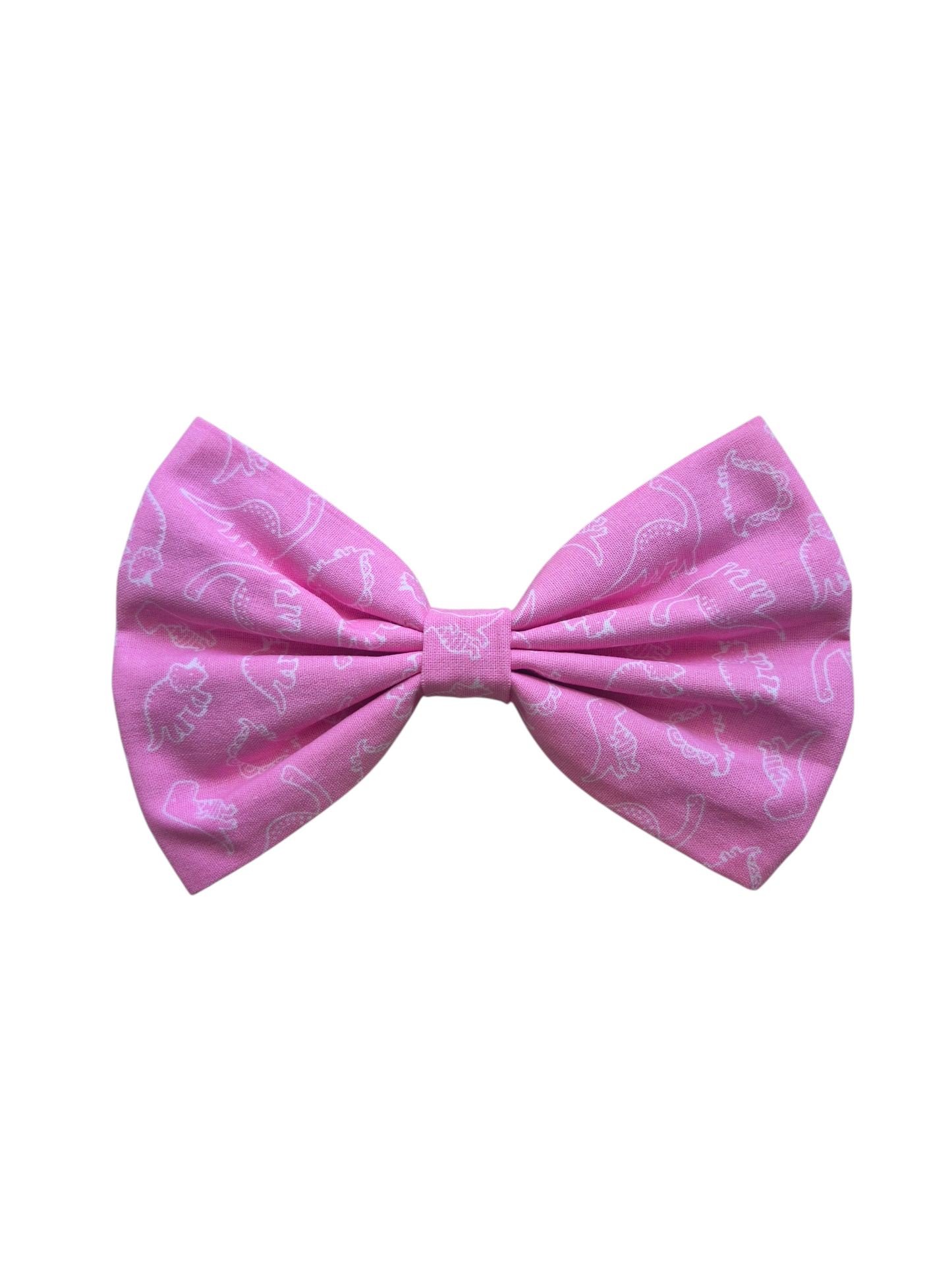 Pink Dino Bow