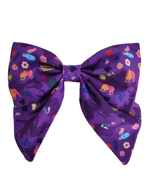 Large Purple Sailor Bow