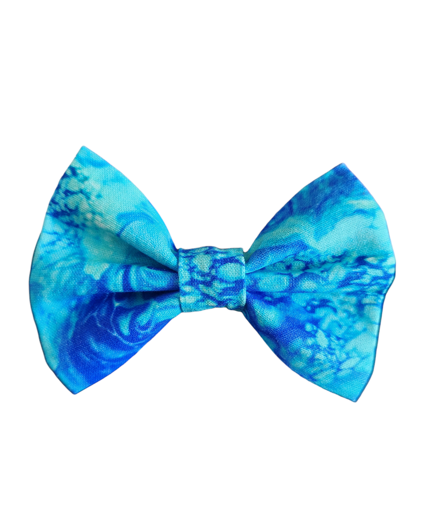 Small Blue Water Bow Tie