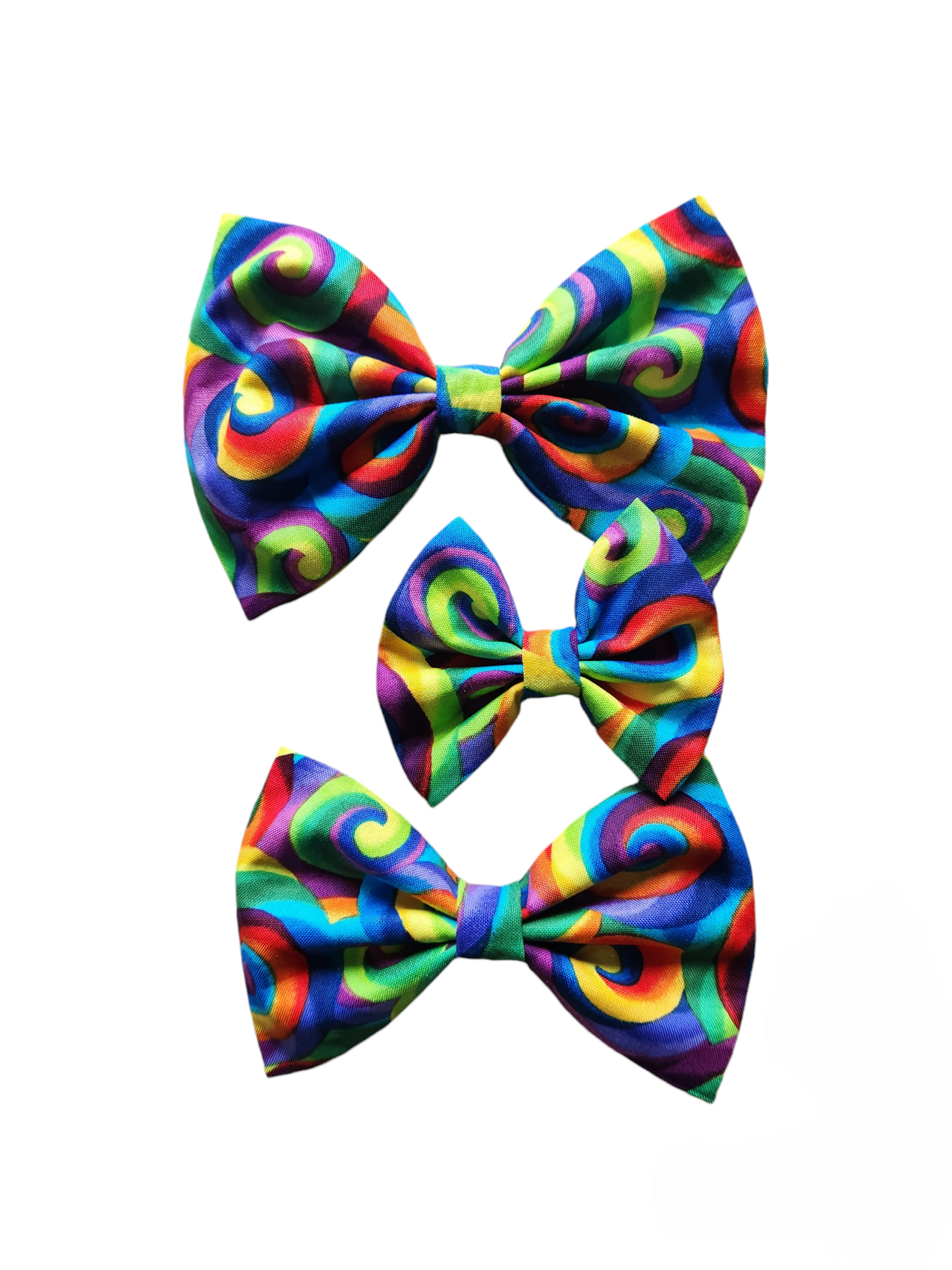 Swirling Rainbow Bow