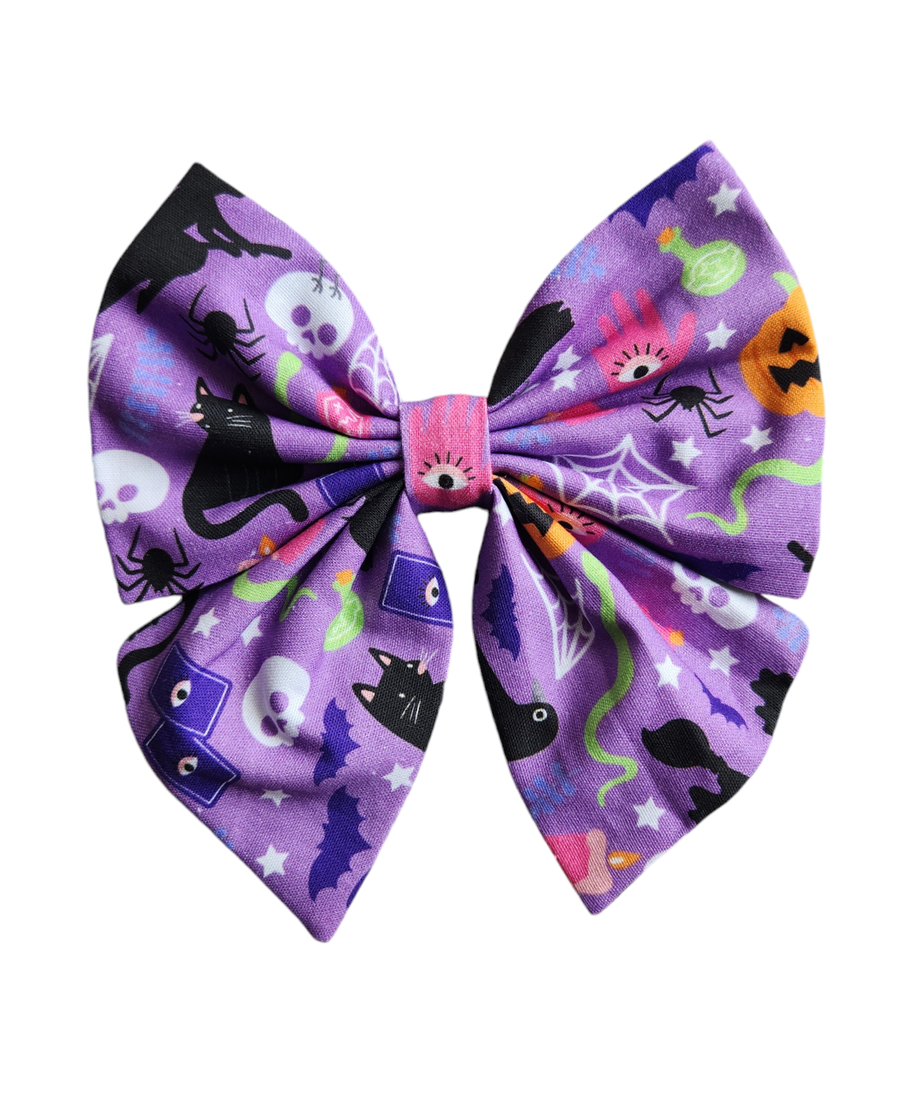 Purple Spooky Sailor Bow