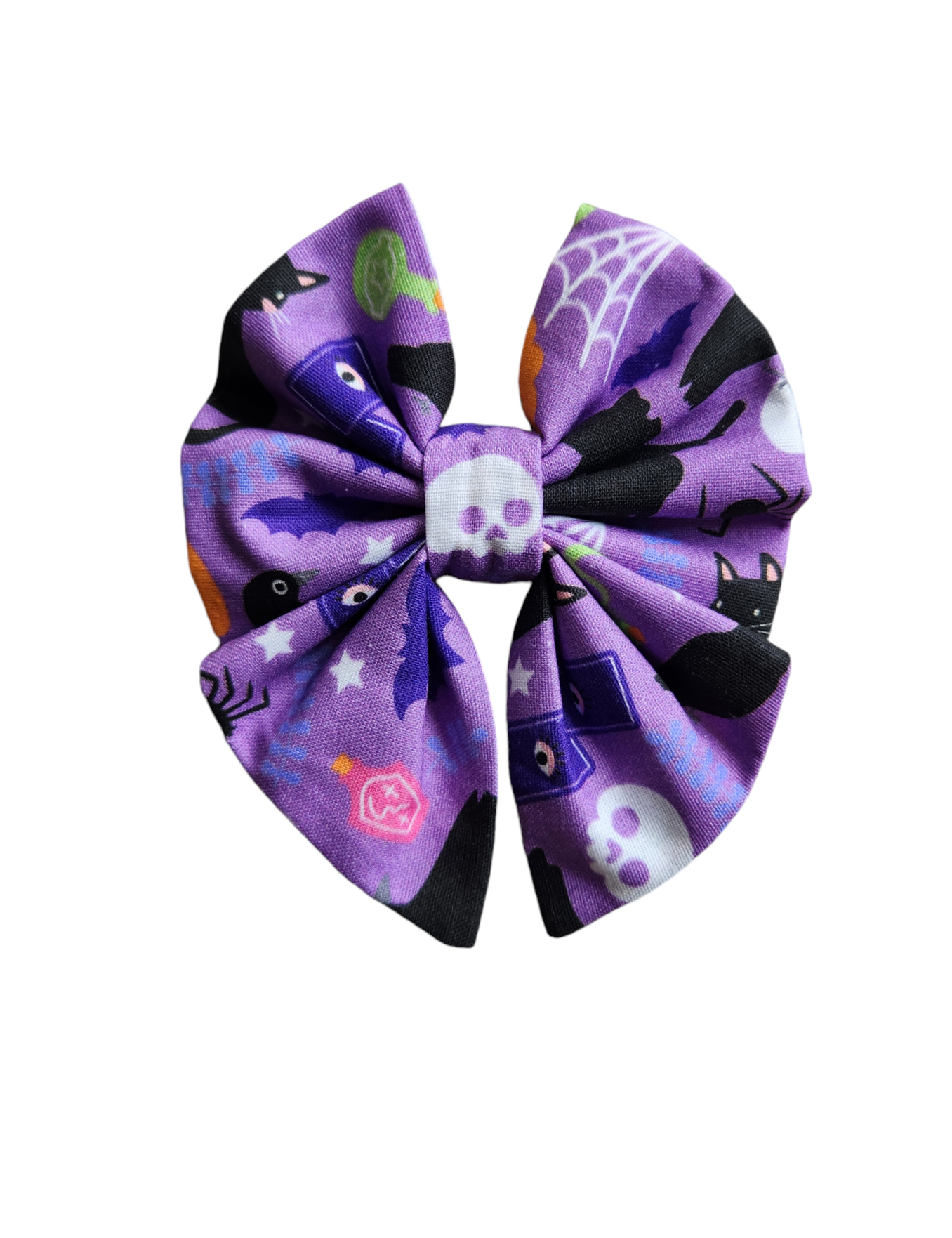 Purple Spooky Sailor Bow