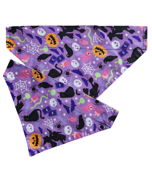 Purple Spooky Bandanna