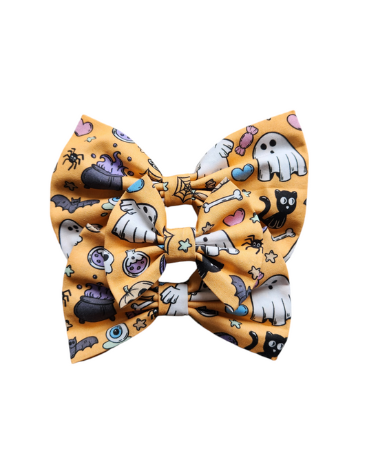 Light Orange Spooky Bow