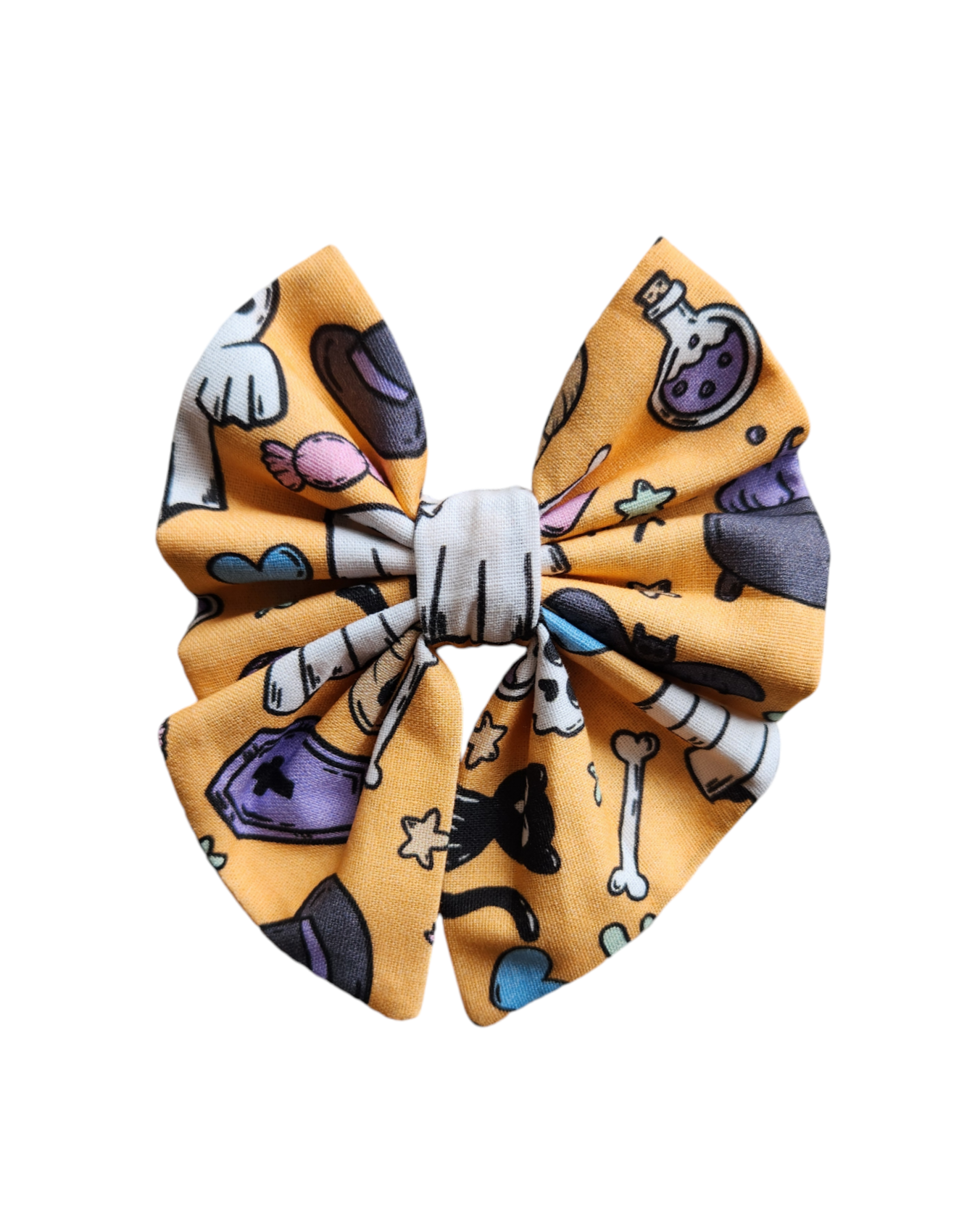 Light Orange Spooky Sailor Bow