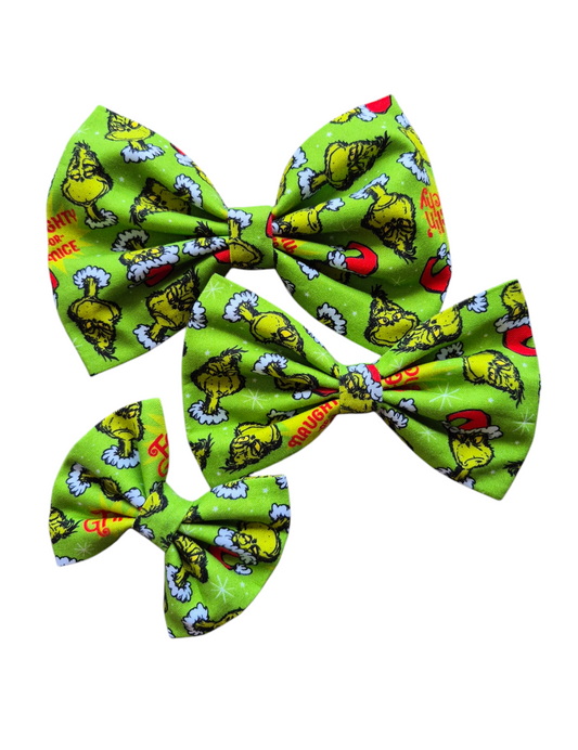 Grinch Bow