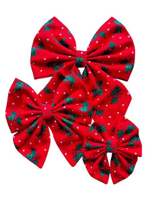 Mistletoe Sailor Bow