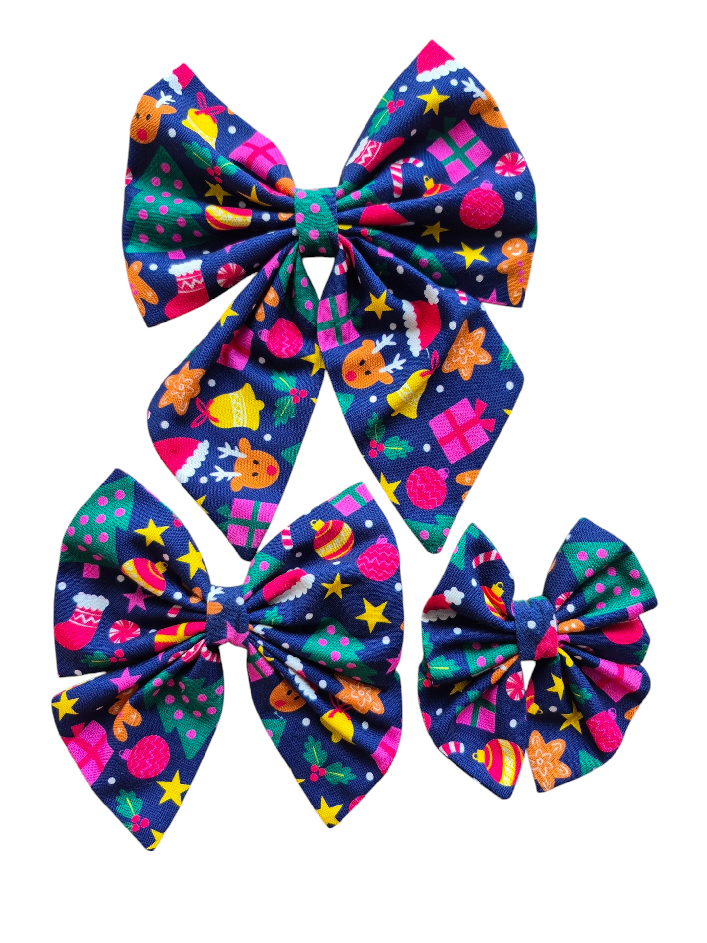 Navy Santa Goodies Sailor Bow