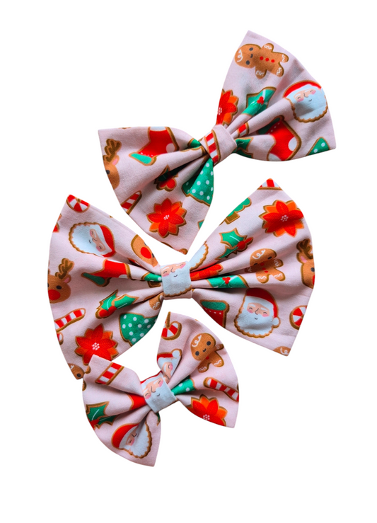 Pink Santa Goodies Bow