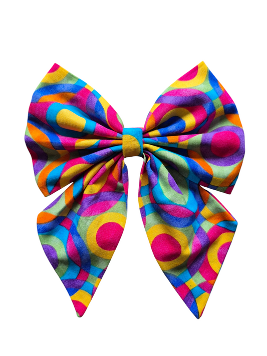 Rainbow Sailor Bow