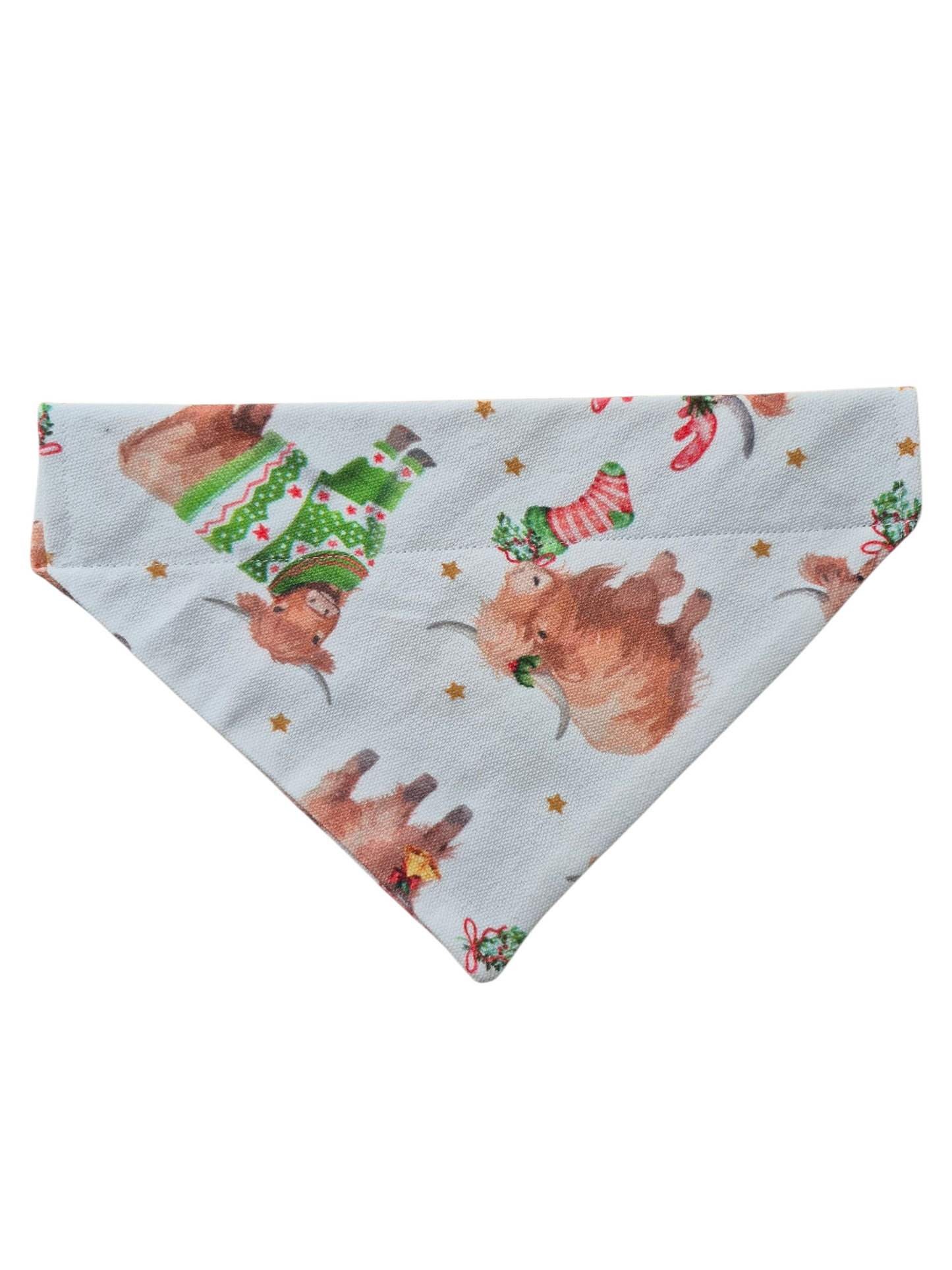 Highland Cow Christmas Bandanna