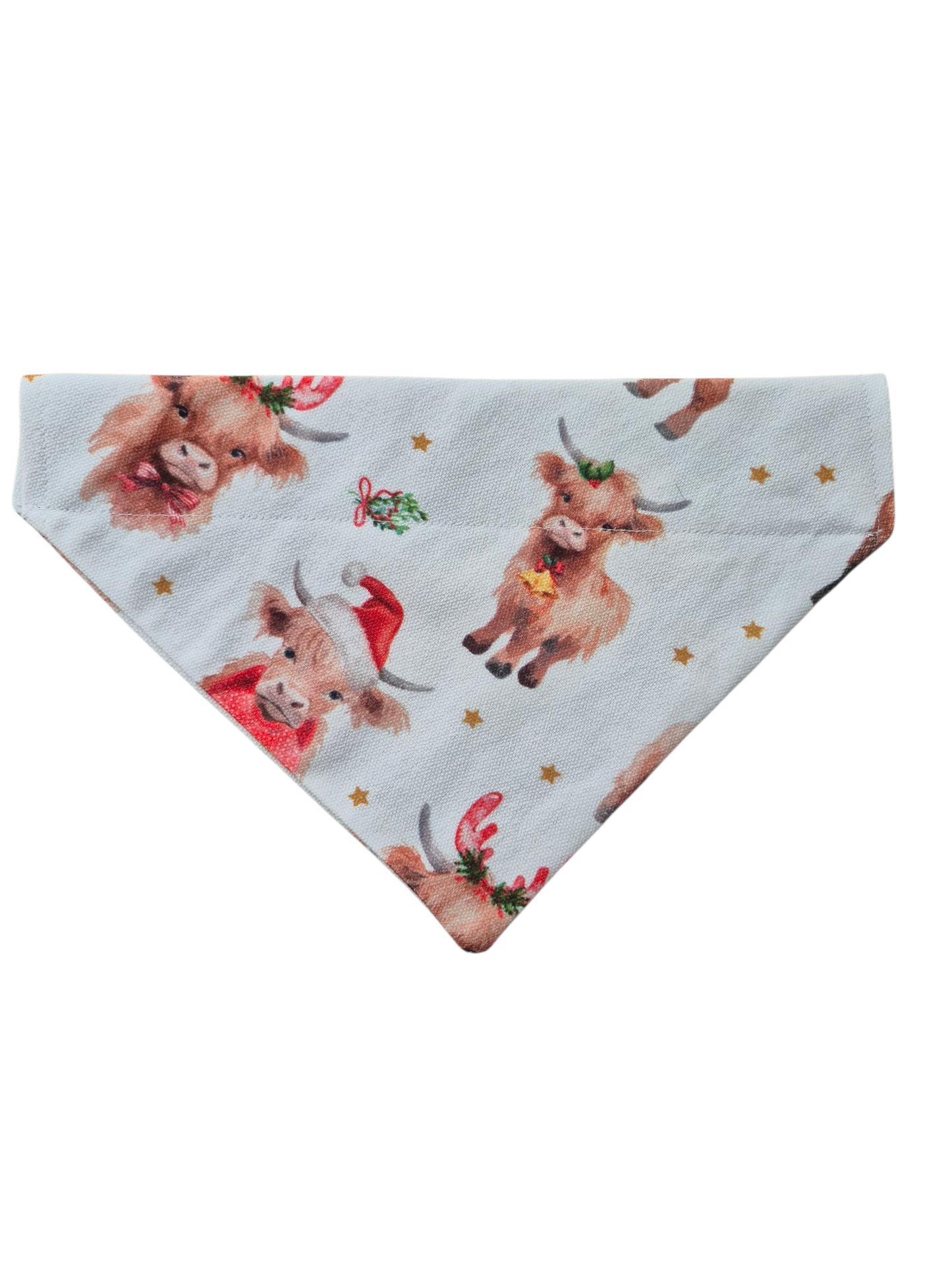 Highland Cow Christmas Bandanna