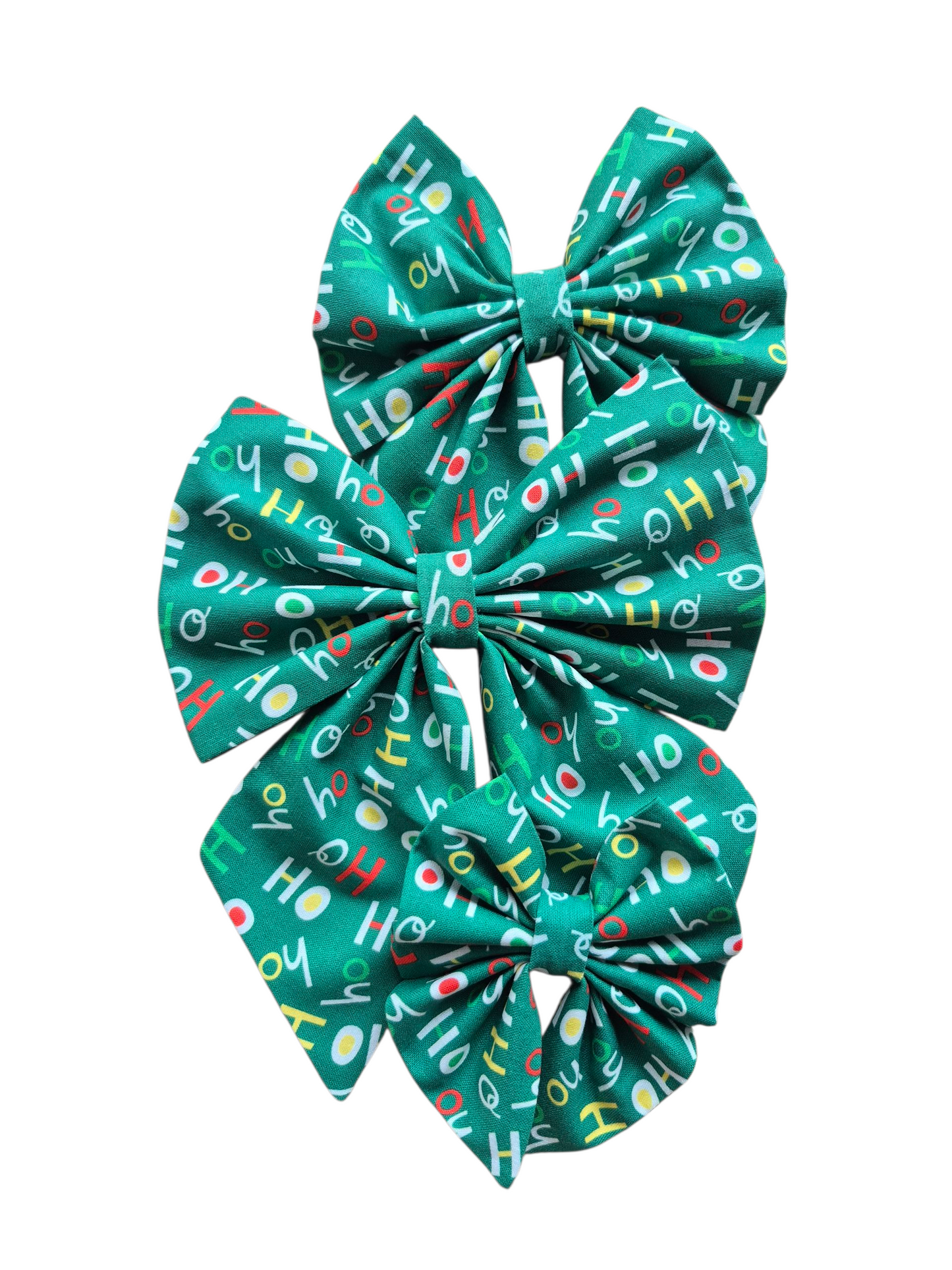Green HoHoHo Sailor Bow