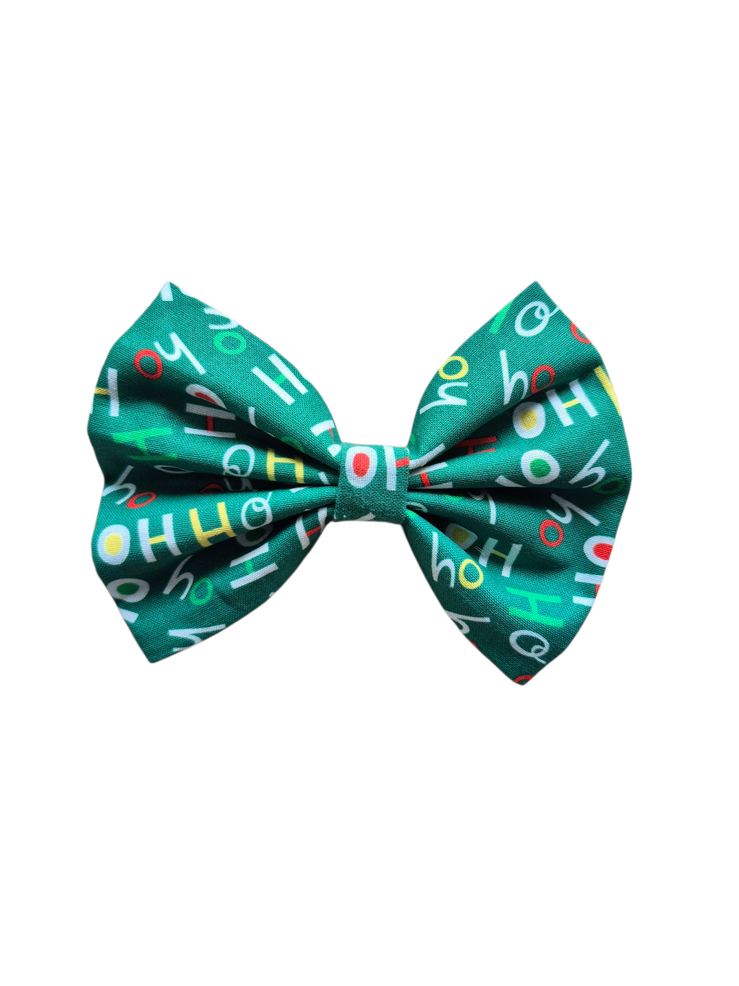Green HoHoHo Bow