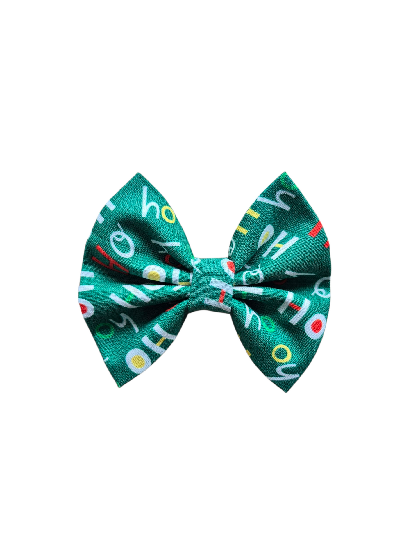Green HoHoHo Bow