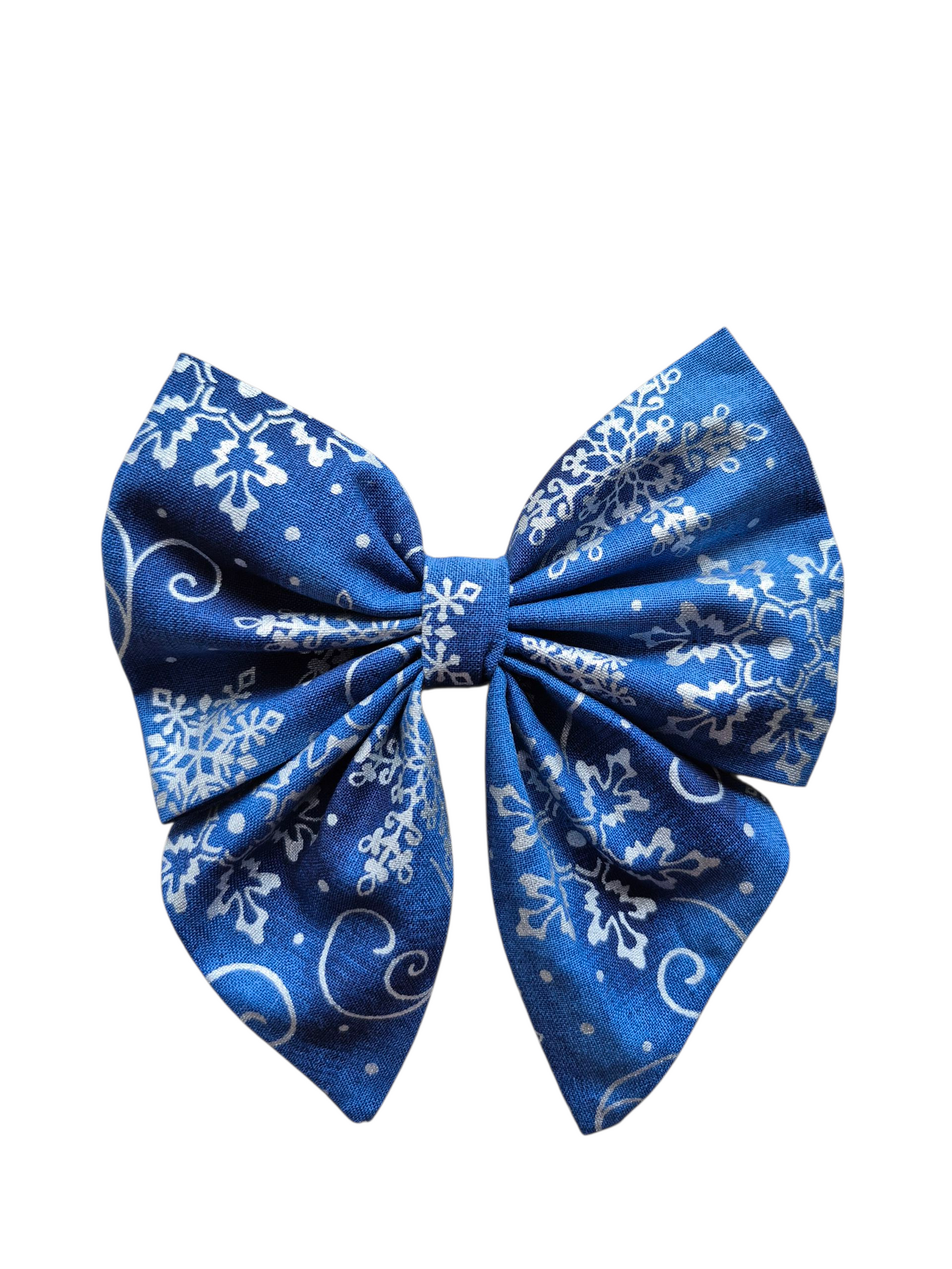 Blue Winter Sailor Bow