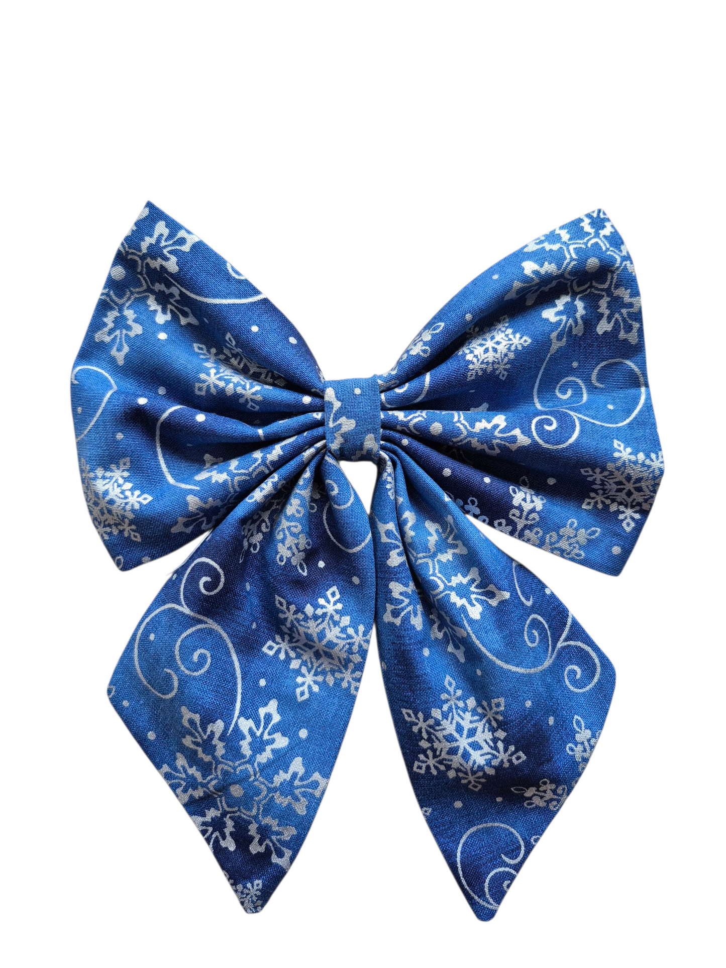 Blue Winter Sailor Bow