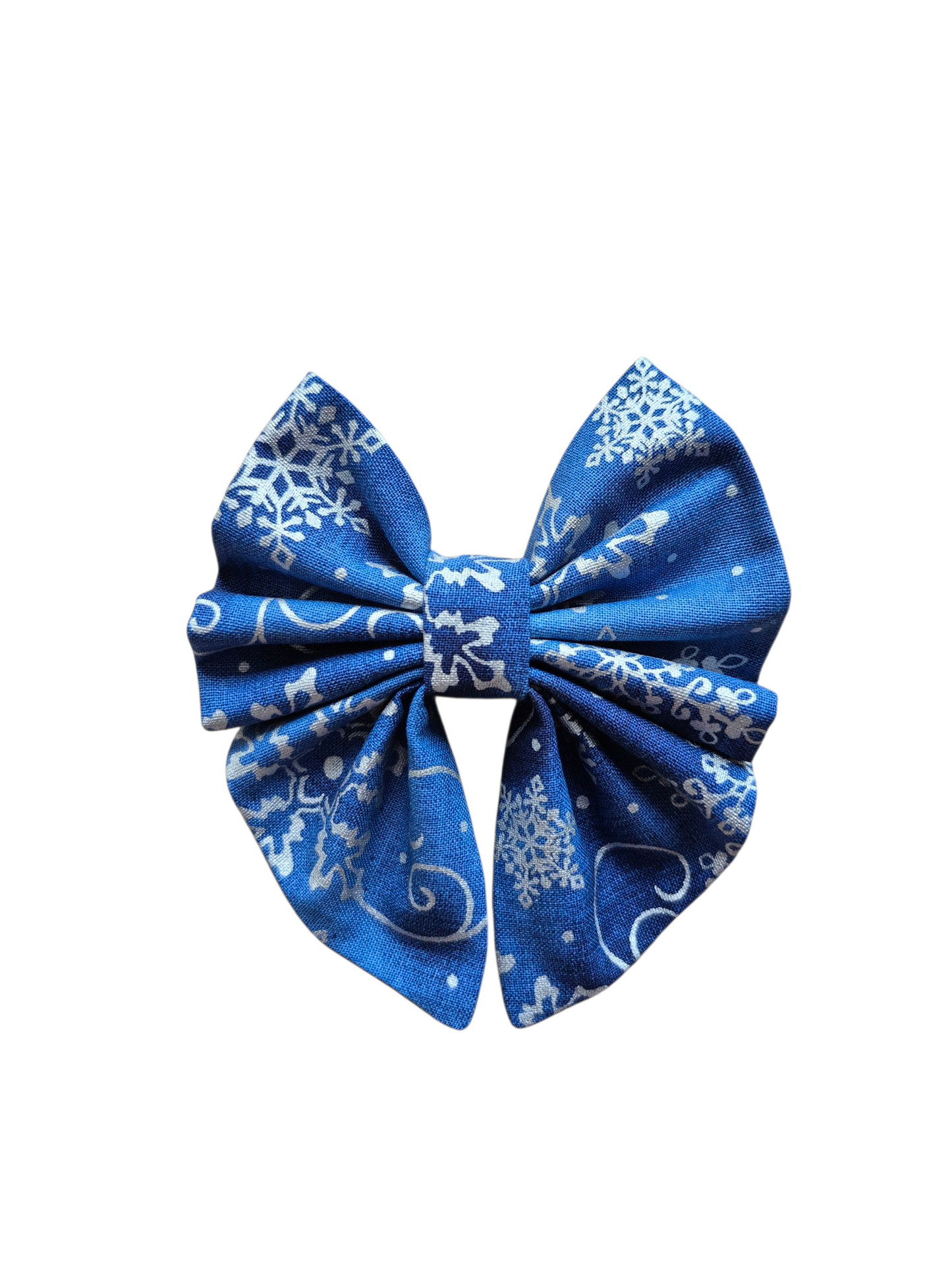 Blue Winter Sailor Bow