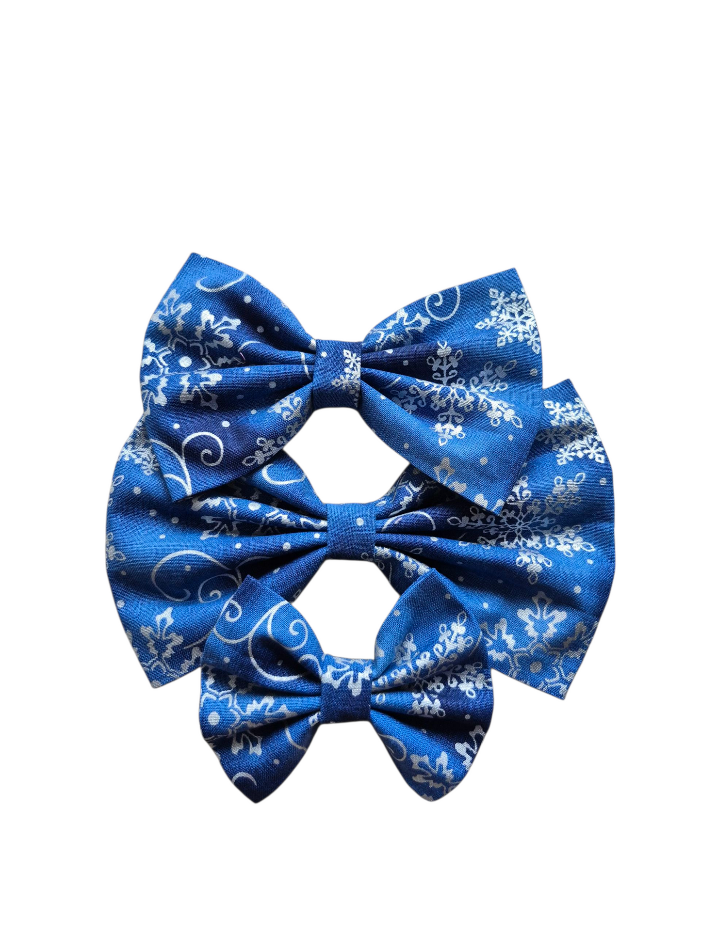 Blue Winter Bow