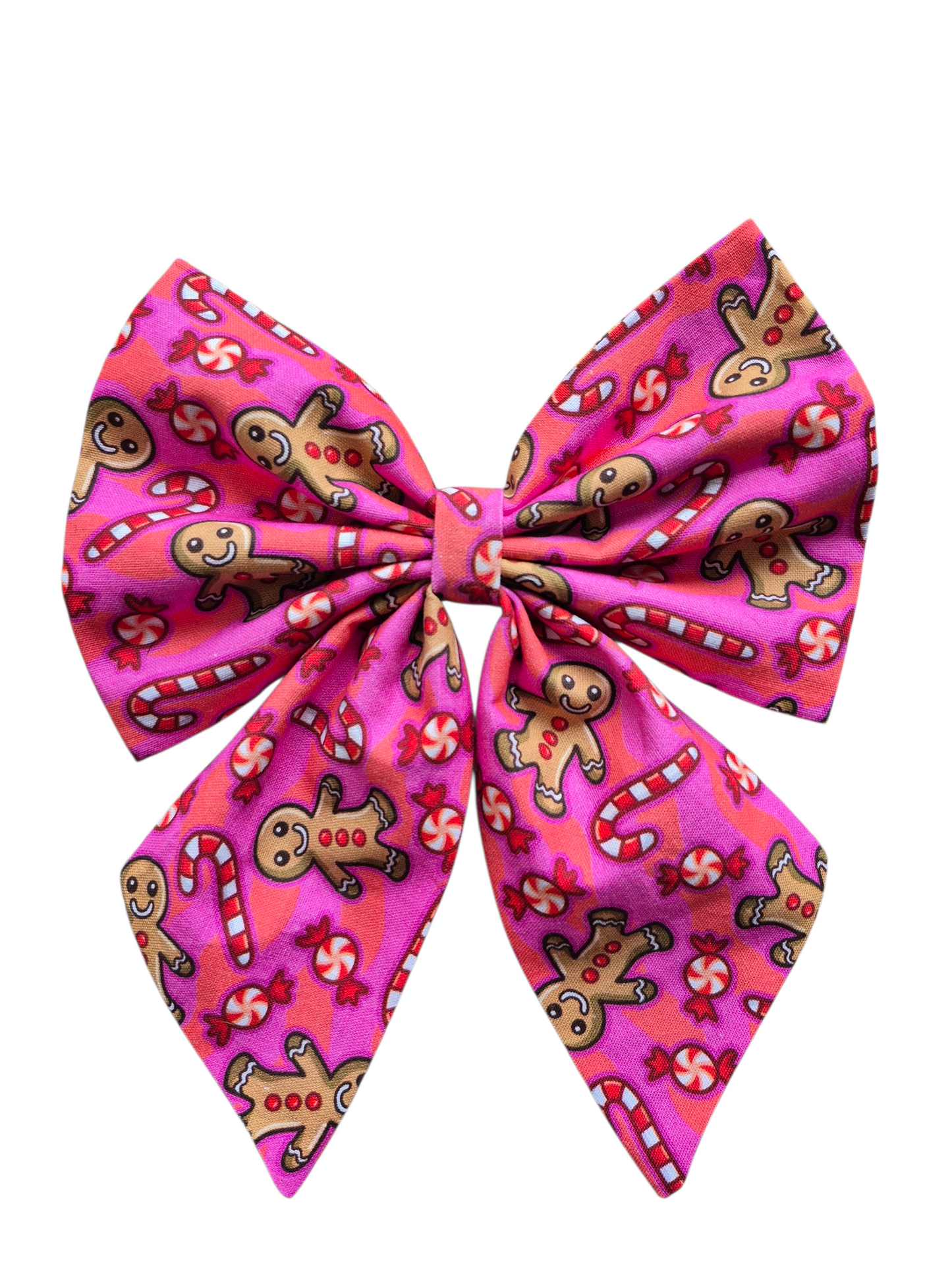 Pink Gingerbread Sailor Bow